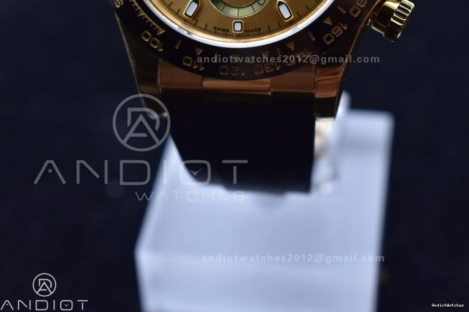 SA Daytona 116518 Oysterflex Reliable Rubber Strap Dial Best on Edition Lume 764 YG BTF 1:1 0323